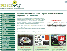 Tablet Screenshot of dieselveg.com